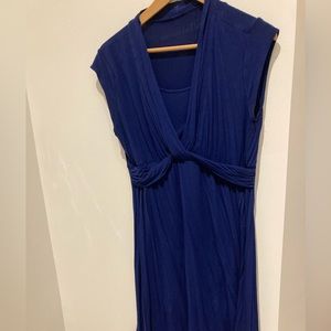 Momzelle deep blue cotton dress